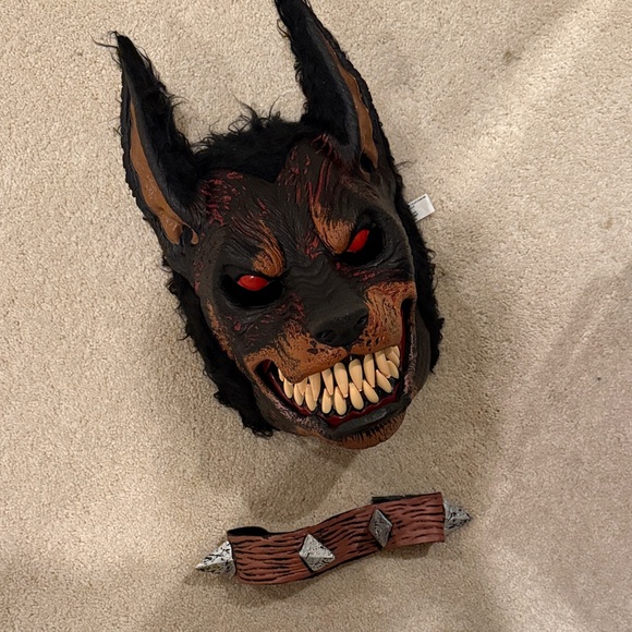 Dolls Kill Other - Dolls Kill Fierce Wolf Mask with Red Eyes